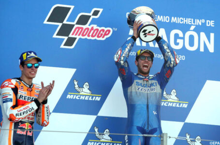 MotoGP: L&rsquo;Espagnol Alex Rins remporte le Grand Prix d&rsquo;Aragon