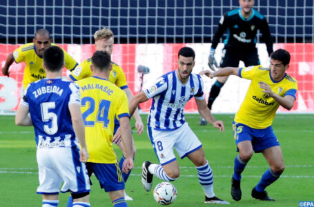 Championnat d&rsquo;Espagne : Victorieuse de Cadix, la Real Sociedad reprend la tête du classement