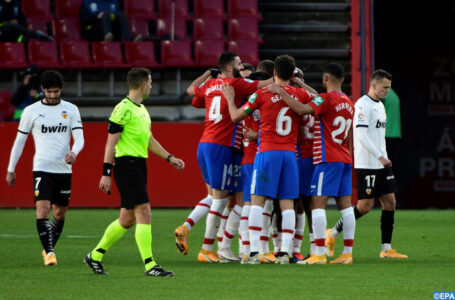 Championnat d&rsquo;Espagne (16è journée) : Le FC Valence s&rsquo;incline face à Grenade (1-2)