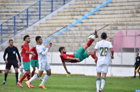 Foot /Tournoi de l&rsquo;UNAF (U20) 2e journée: La sélection marocaine bat l&rsquo;Algérie 1-0