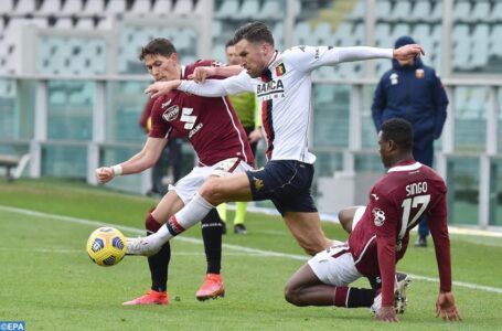 بطولة إيطاليا لكرة القدم (الدورة ال22): تورينو يتعادل مع ضيفه جنوى 0-0