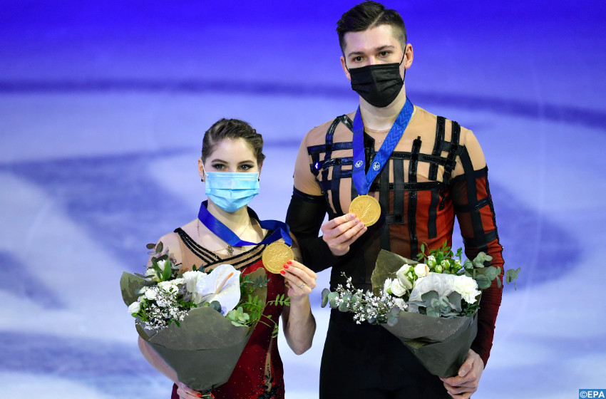 Patinage: les Russes Mishina/Galliamov sacrés champions du monde en couples