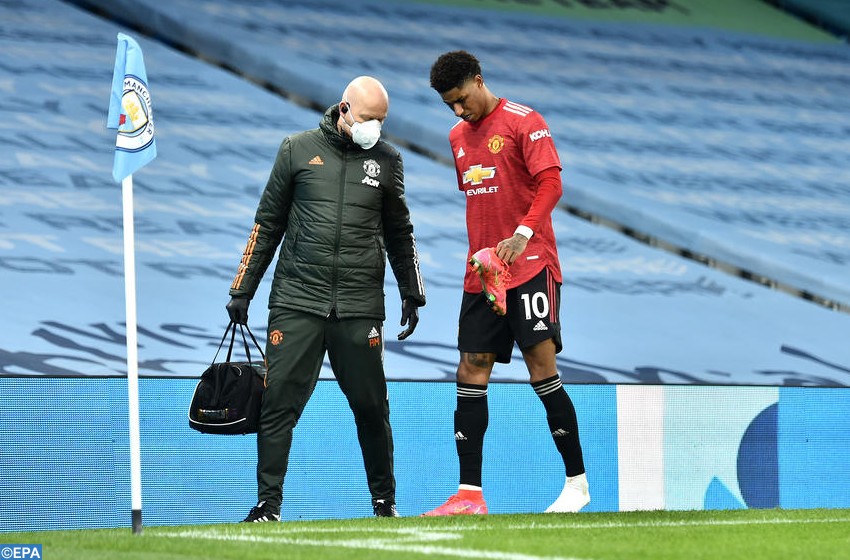 الدوري الأوروبي لكرة القدم.. مانشستر يونايتد يفقد خدمات مهاجمه ماركوس راشفورد أمام نادي ميلان لإصابته في الكاحل