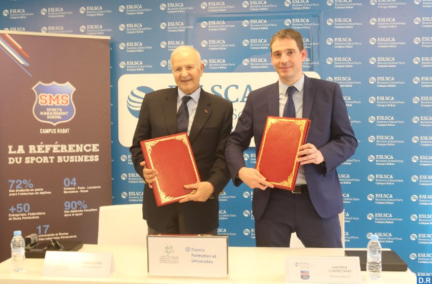Sport: Signature d’une convention de partenariat entre la FM6CS, l’ESLSCA et la SMS en matière de formation