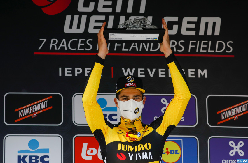 Cyclisme: Le Belge Wout Van Aert s&rsquo;impose au Gand-Wevelgem