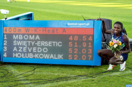 Athlétisme: La Namibienne Mboma réalise la 7e meilleure performance sur 400 m