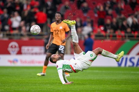 المغرب يضيف الهدف الثالث عبر أيوب الكعبي بمقصية بديعة