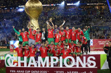 كأس العرب لكرة القدم (قطر 2025) ..المنتخب الوطني المغربي يتوج باللقب عقب فوزه على نظيره الأردني