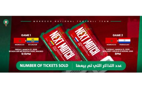 Foot/Amicaux : 54.000 billets déjà vendus pour les matches du Maroc face à l&rsquo;Equateur et au Paraguay