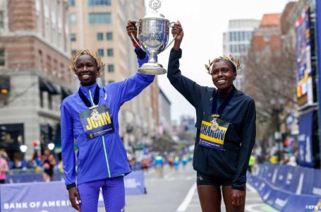 Athlétisme: les Kényans Korir et Lokedi remportent le marathon de Boston