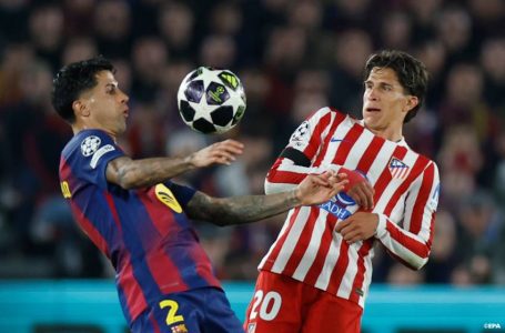 C1: le Barça s&rsquo;incline à domicile face à l&rsquo;Atlético 2-0 en quart de finale aller