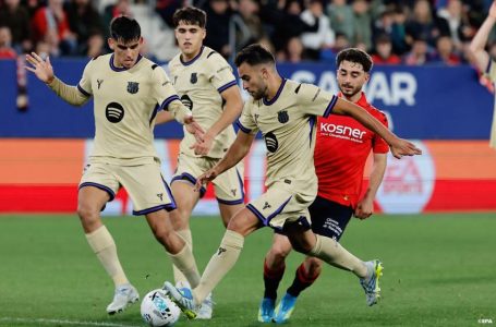 Liga : le Barça s’impose face à Osasuna (2-1) et se rapproche du titre
