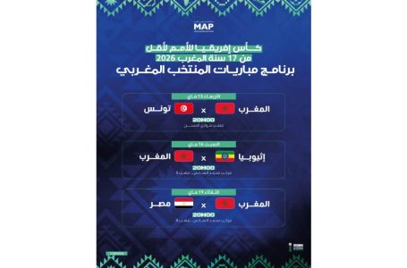كأس إفريقيا للأمم لأقل من 17 سنة المغرب 2026.. البرنامج الكامل للمباريات