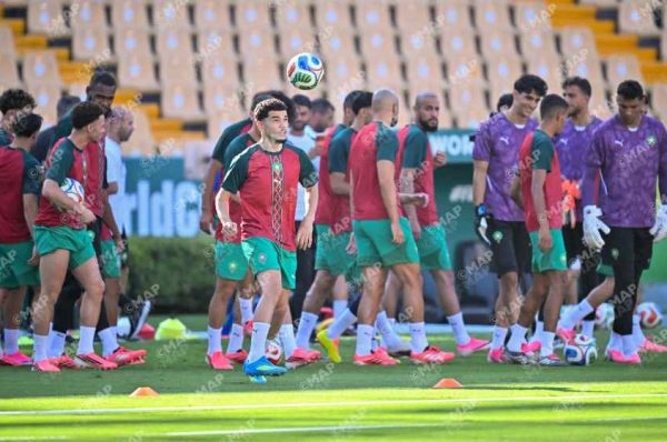 آخر حصة تدريبية للمنتخب المغربي بمونتيري قبل المواجهة الحاسمة ضد هولندا